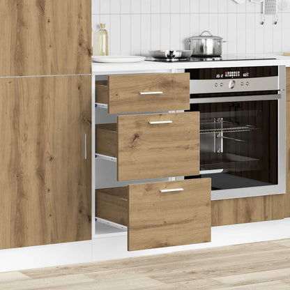 vidaXL Bottom Cabinet "Lyon" Artisan Oak 40x46x81,5 cm Engineered Wood