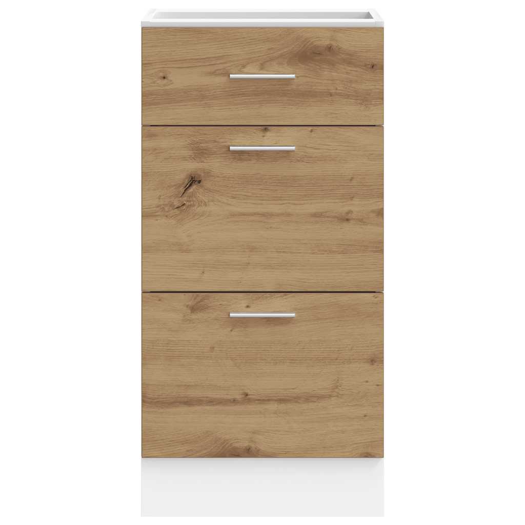 vidaXL Bottom Cabinet "Lyon" Artisan Oak 40x46x81,5 cm Engineered Wood