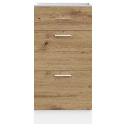 vidaXL Bottom Cabinet "Lyon" Artisan Oak 40x46x81,5 cm Engineered Wood