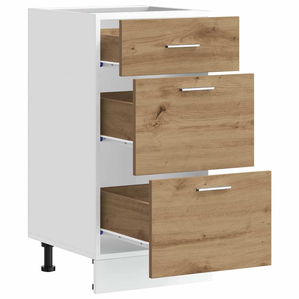 vidaXL Bottom Cabinet Lyon Artisan Oak 40x46x81.5 cm Engineered Wood