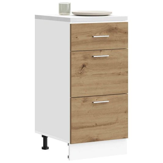 vidaXL Bottom Cabinet "Lyon" Artisan Oak 40x46x81,5 cm Engineered Wood