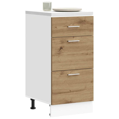 vidaXL Bottom Cabinet "Lyon" Artisan Oak 40x46x81,5 cm Engineered Wood