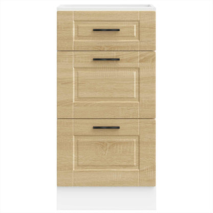 vidaXL Kitchen Base Cabinet "Porto" Sonoma Oak Engineered Wood