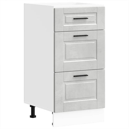vidaXL Kitchen Base Cabinet Porto Concrete Grey Engineered Wood
