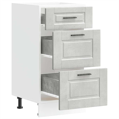 vidaXL Kitchen Base Cabinet Porto Concrete Grey Engineered Wood