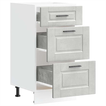 vidaXL Kitchen Base Cabinet "Porto" Concrete Grey Engineered Wood