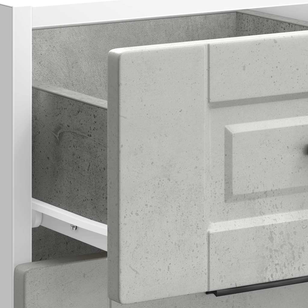 vidaXL Kitchen Base Cabinet "Porto" Concrete Grey Engineered Wood