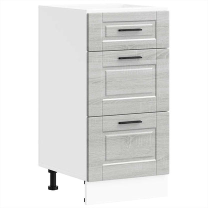 vidaXL Kitchen Base Cabinet "Porto" Grey Sonoma Engineered Wood