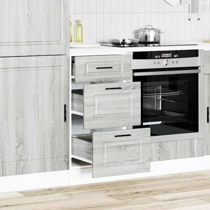 vidaXL Kitchen Base Cabinet "Porto" Grey Sonoma Engineered Wood
