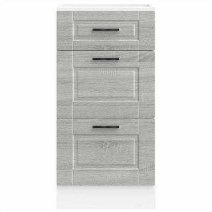 vidaXL Kitchen Base Cabinet "Porto" Grey Sonoma Engineered Wood