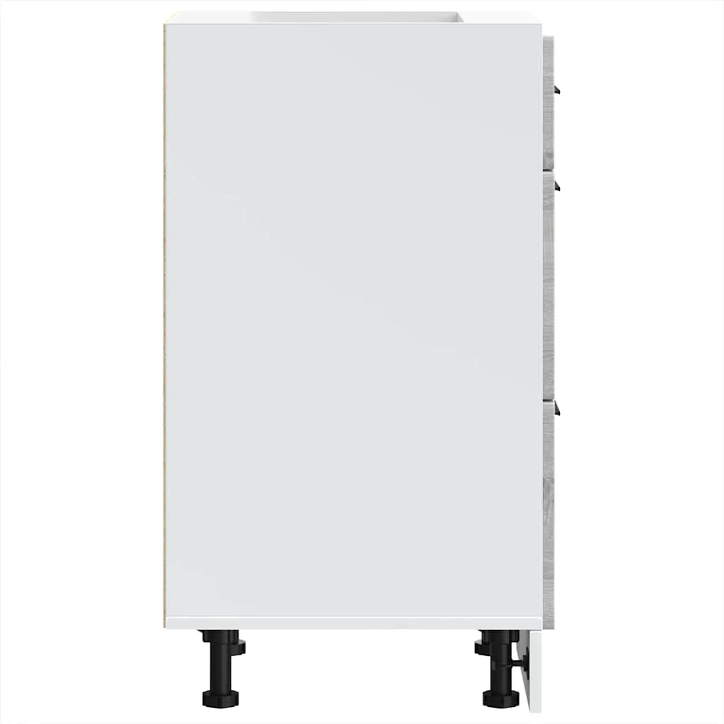 vidaXL Kitchen Base Cabinet Porto Grey Sonoma Engineered Wood