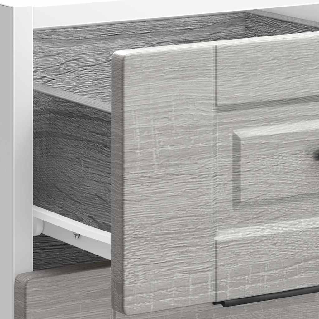 vidaXL Kitchen Base Cabinet "Porto" Grey Sonoma Engineered Wood