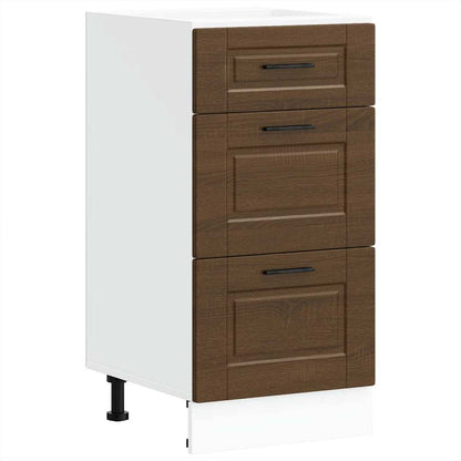 vidaXL Kitchen Base Cabinet "Porto" Brown Oak Engineered Wood