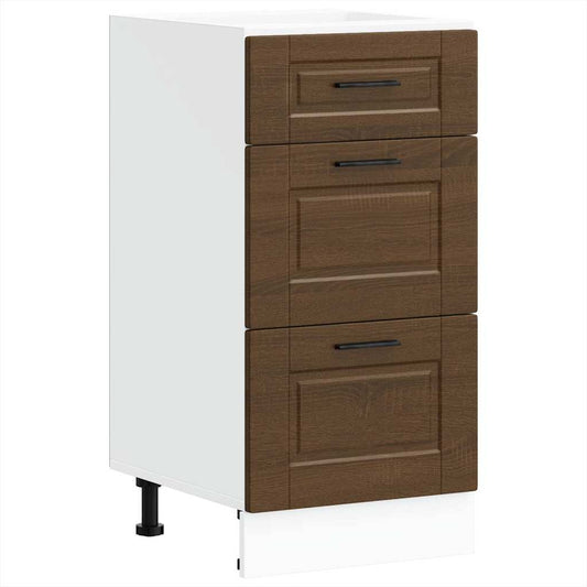 vidaXL Kitchen Base Cabinet "Porto" Brown Oak Engineered Wood