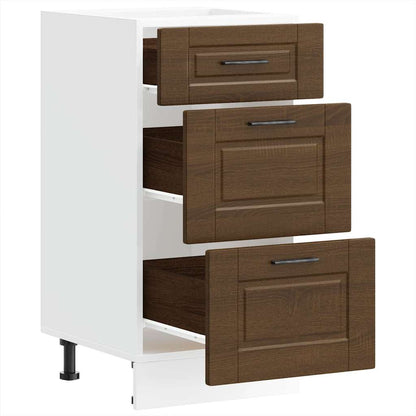 vidaXL Kitchen Base Cabinet "Porto" Brown Oak Engineered Wood