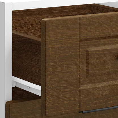 vidaXL Kitchen Base Cabinet "Porto" Brown Oak Engineered Wood