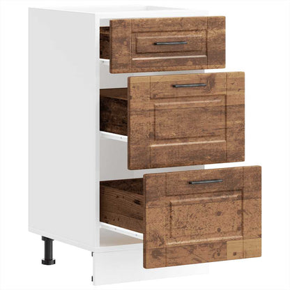 vidaXL Kitchen Base Cabinet "Porto" Old Wood Engineered Wood
