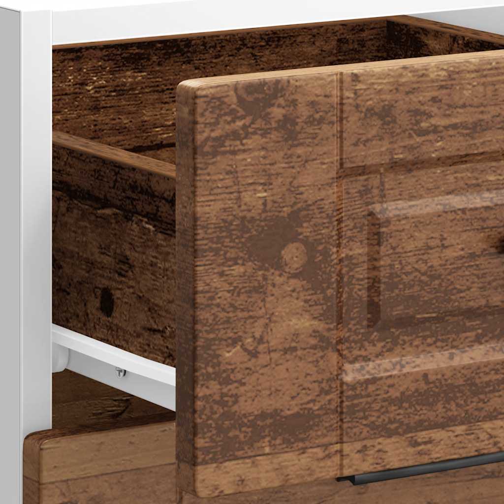 vidaXL Kitchen Base Cabinet "Porto" Old Wood Engineered Wood