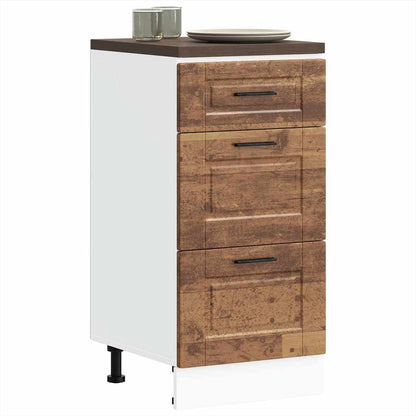 vidaXL Kitchen Base Cabinet "Porto" Old Wood Engineered Wood