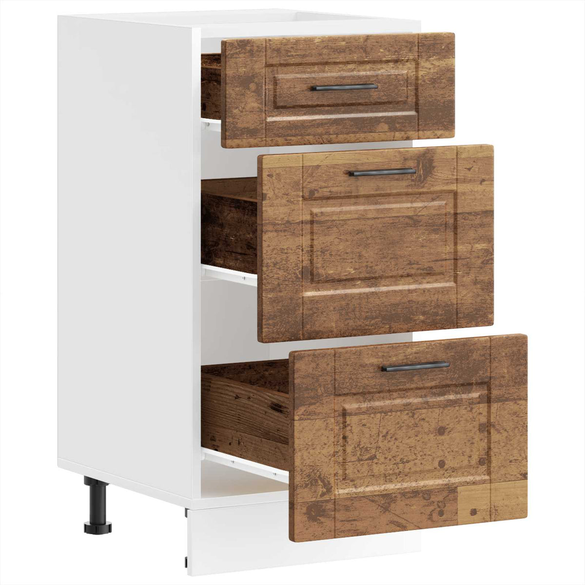 vidaXL Kitchen Base Cabinet "Porto" Old Wood Engineered Wood