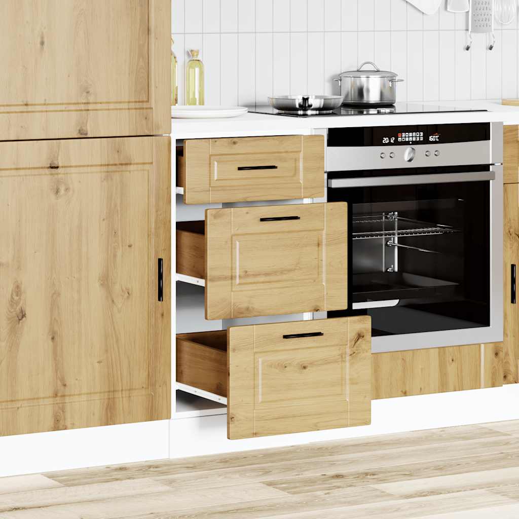 vidaXL Kitchen Base Cabinet "Porto" Artisan Oak Engineered Wood