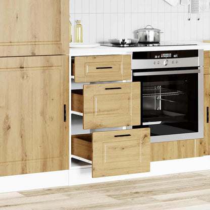 vidaXL Kitchen Base Cabinet "Porto" Artisan Oak Engineered Wood