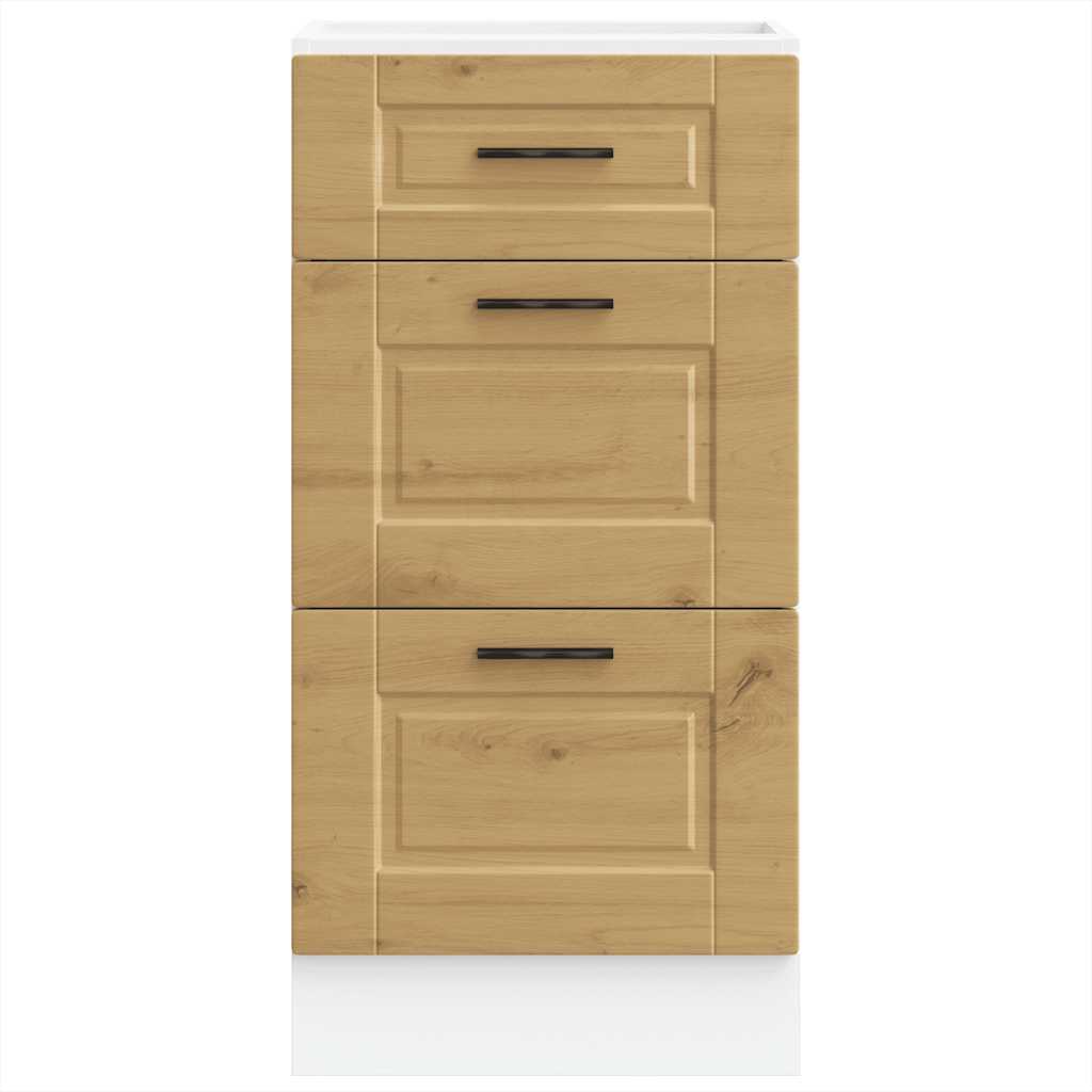 vidaXL Kitchen Base Cabinet "Porto" Artisan Oak Engineered Wood