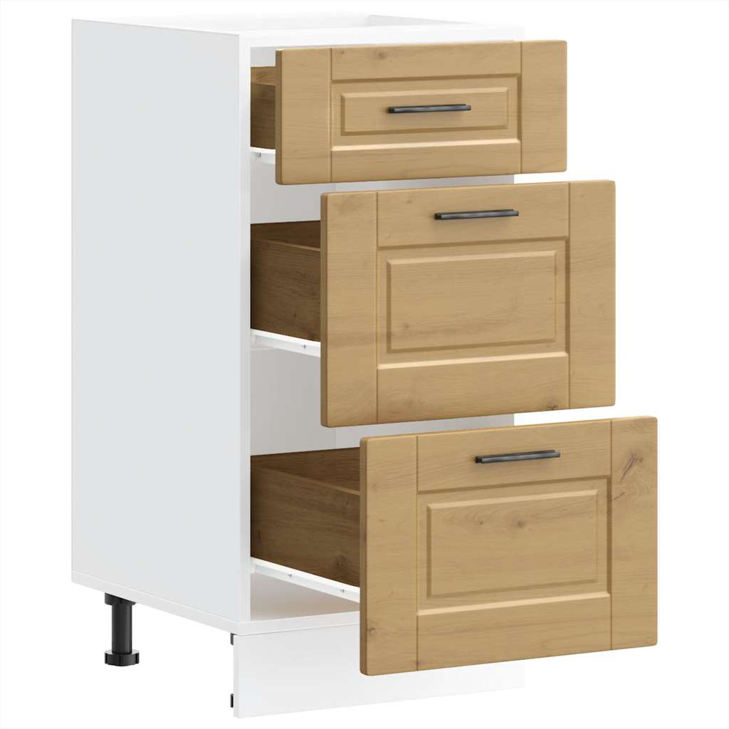 vidaXL Kitchen Base Cabinet Porto Artisan Oak Engineered Wood