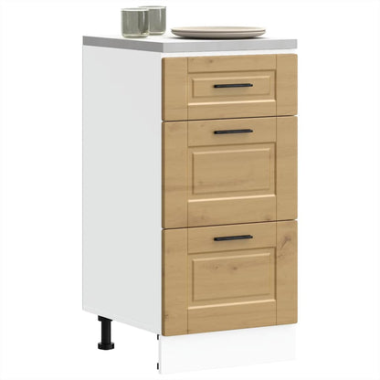 vidaXL Kitchen Base Cabinet Porto Artisan Oak Engineered Wood