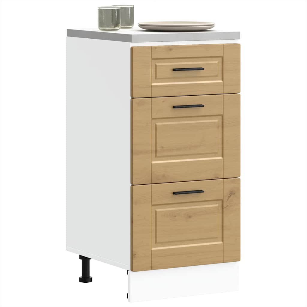 vidaXL Kitchen Base Cabinet "Porto" Artisan Oak Engineered Wood