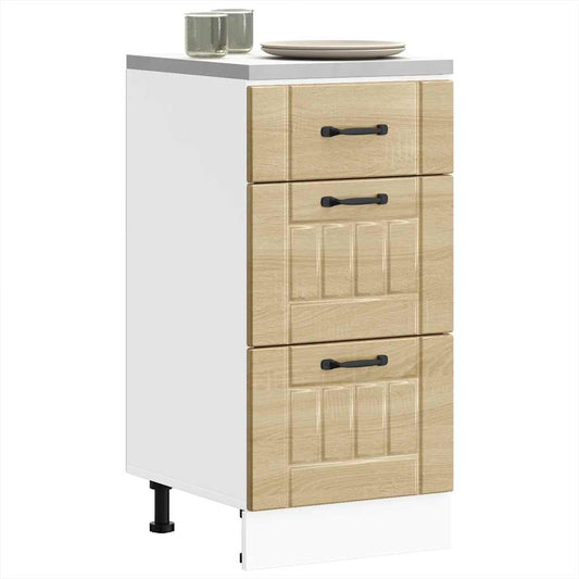 vidaXL Kitchen Base Cabinet Lucca Sonoma Oak Engineered Wood