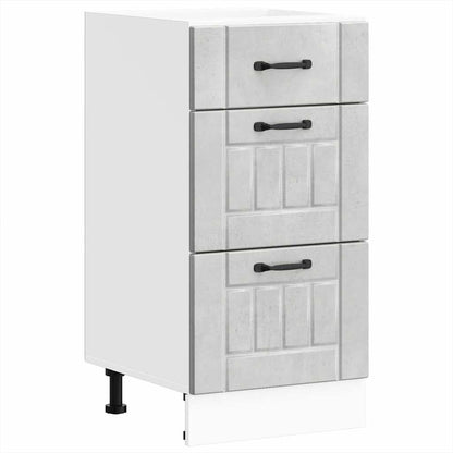 vidaXL Kitchen Base Cabinet "Lucca" Concrete Grey Engineered Wood