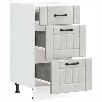 vidaXL Kitchen Base Cabinet "Lucca" Concrete Grey Engineered Wood