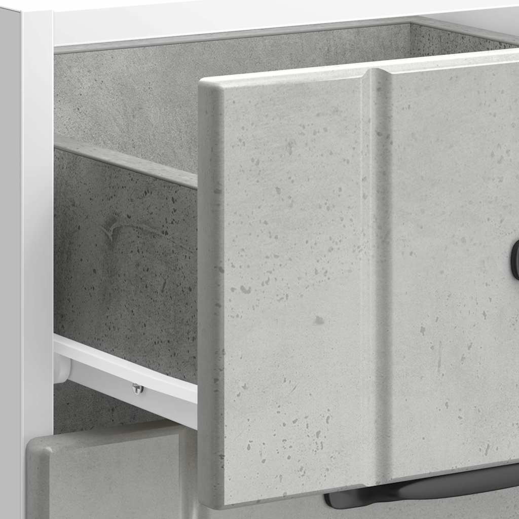 vidaXL Kitchen Base Cabinet "Lucca" Concrete Grey Engineered Wood