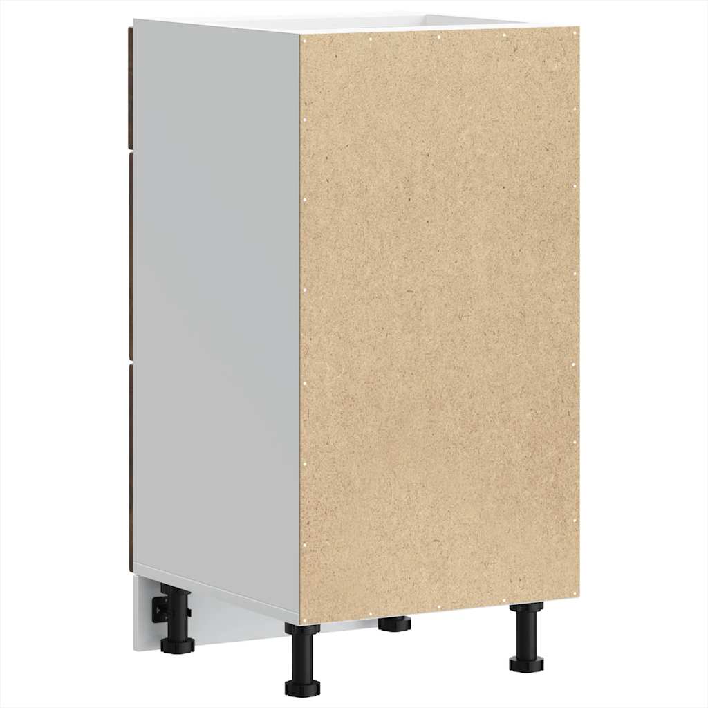 vidaXL Kitchen Base Cabinet "Lucca" Smoked Oak Engineered Wood