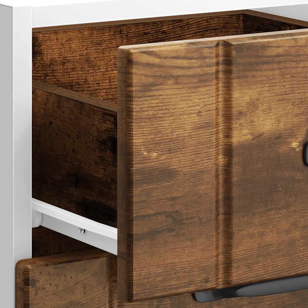 vidaXL Kitchen Base Cabinet "Lucca" Smoked Oak Engineered Wood