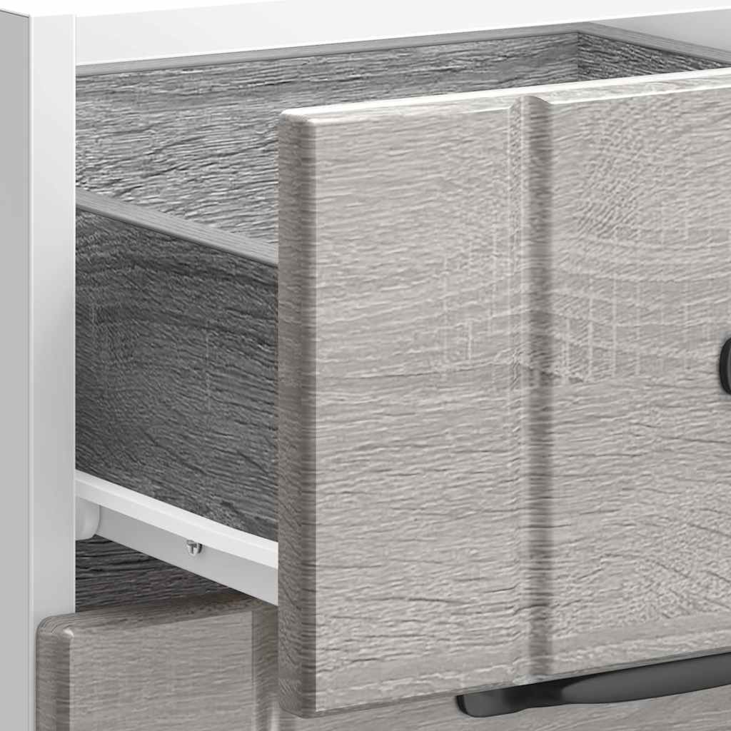 vidaXL Kitchen Base Cabinet "Lucca" Grey Sonoma Engineered Wood