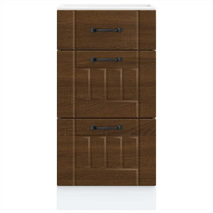 vidaXL Kitchen Base Cabinet Lucca Brown Oak Engineered Wood