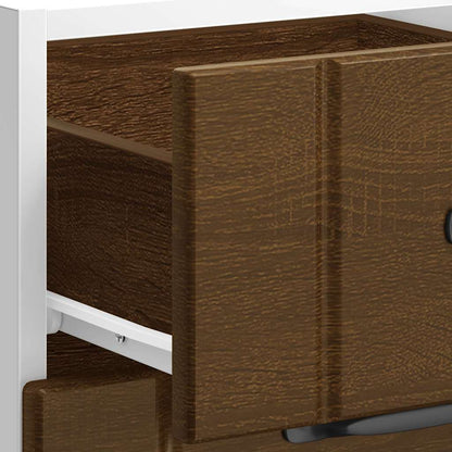 vidaXL Kitchen Base Cabinet "Lucca" Brown Oak Engineered Wood
