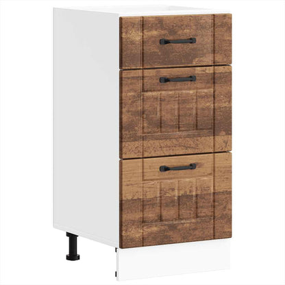 vidaXL Kitchen Base Cabinet "Lucca" Old Wood Engineered Wood