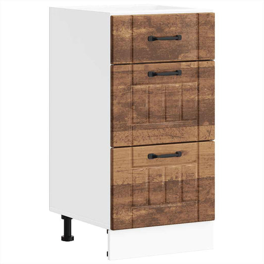 vidaXL Kitchen Base Cabinet "Lucca" Old Wood Engineered Wood