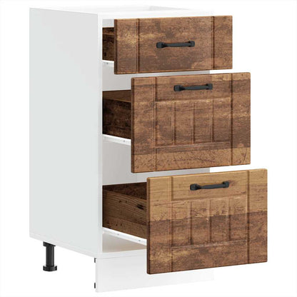 vidaXL Kitchen Base Cabinet "Lucca" Old Wood Engineered Wood