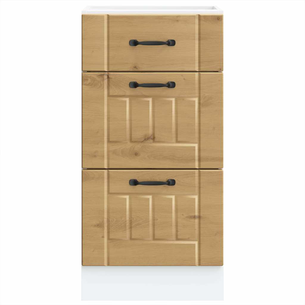 vidaXL Kitchen Base Cabinet Lucca Artisan Oak Engineered Wood