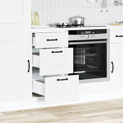 vidaXL Kitchen Base Cabinet "Kalmar" White Engineered Wood