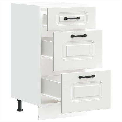 vidaXL Kitchen Base Cabinet "Kalmar" White Engineered Wood