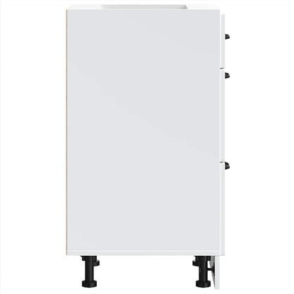 vidaXL Kitchen Base Cabinet "Kalmar" White Engineered Wood