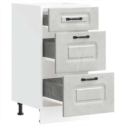 vidaXL Kitchen Base Cabinet Kalmar Concrete Grey Engineered Wood