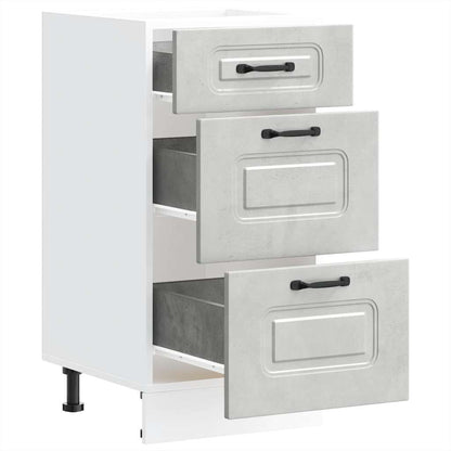 vidaXL Kitchen Base Cabinet Kalmar Concrete Grey Engineered Wood
