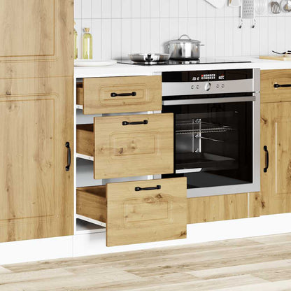 vidaXL Kitchen Base Cabinet "Kalmar" Artisan Oak Engineered Wood