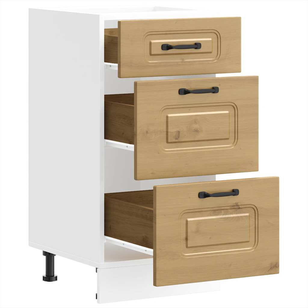 vidaXL Kitchen Base Cabinet "Kalmar" Artisan Oak Engineered Wood
